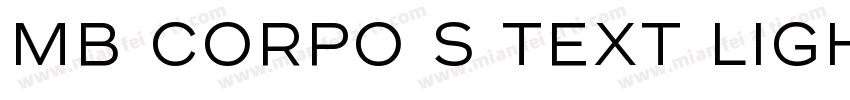 MB Corpo S Text Light字体转换